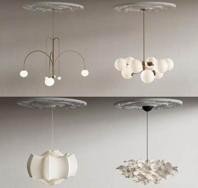 法式吊灯 雕花灯盘